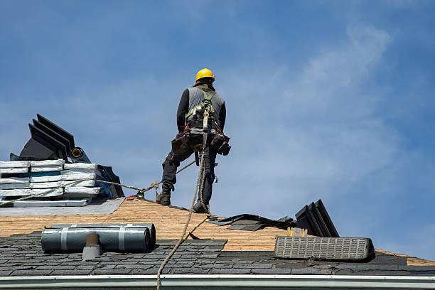 Professional Gutter Installation technician working in Poulsbo, WA
